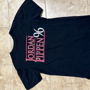 Jordan Black Tee with Red and White Print Never Worn Men’s Med